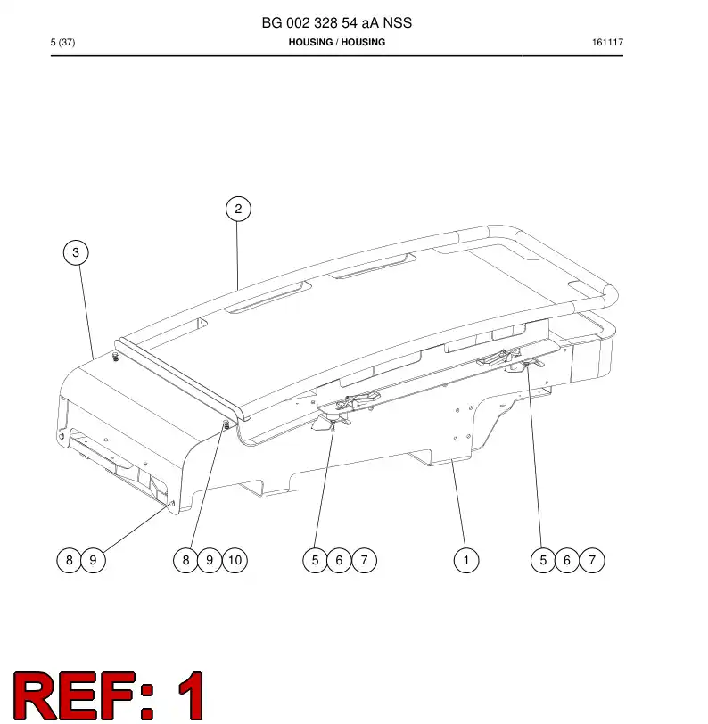 BG00232858b BG 002 328 58b Housing - Sandvik Technical Drawing