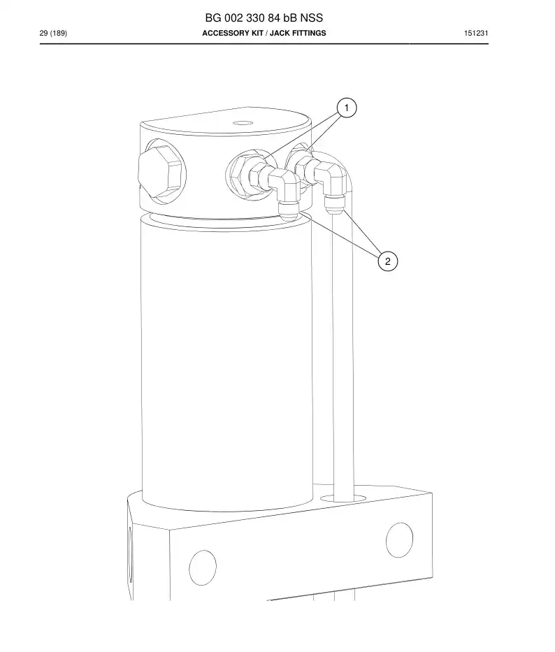 BG00233084b BG 002 330 84b Accessory Kit - Sandvik Technical Drawing