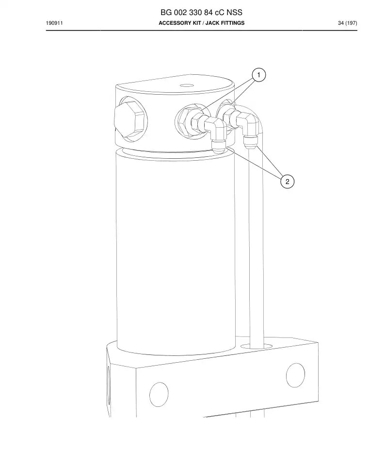 BG00233084c BG 002 330 84c Accessory Kit - Sandvik Technical Drawing
