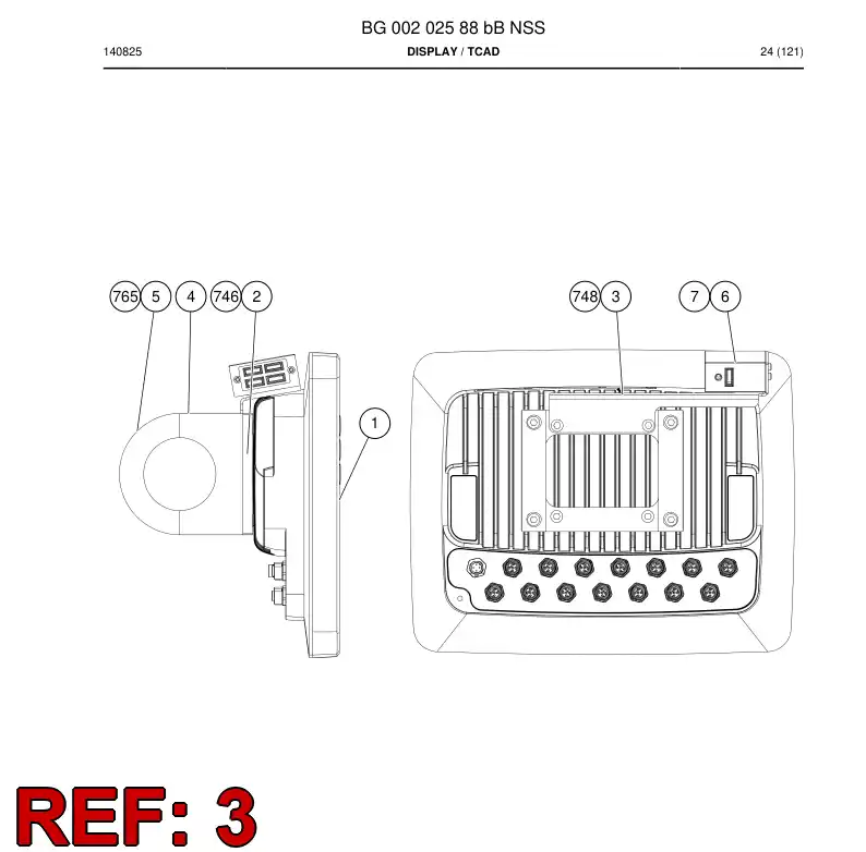 BG00233333a BG 002 333 33a Plate, Mounting - Sandvik Technical Drawing