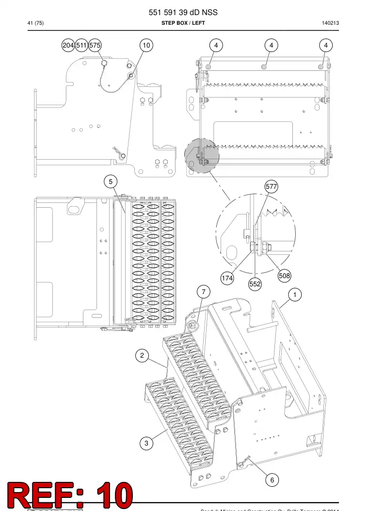 BG00233467a BG 002 334 67a Pin, Locking - Sandvik Technical Drawing