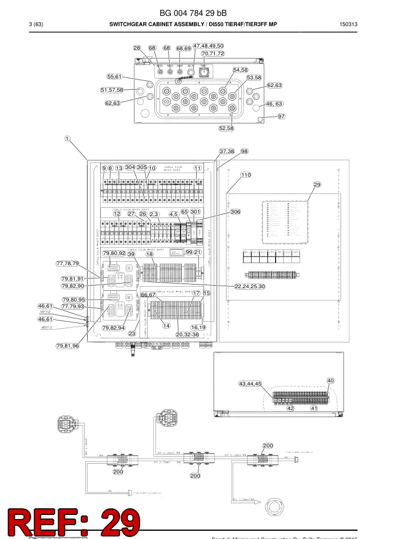 BG00233898c BG 002 338 98c Decal - Sandvik Technical Drawing