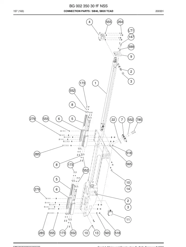 BG00235030f BG 002 350 30f Connection parts - Sandvik Technical Drawing