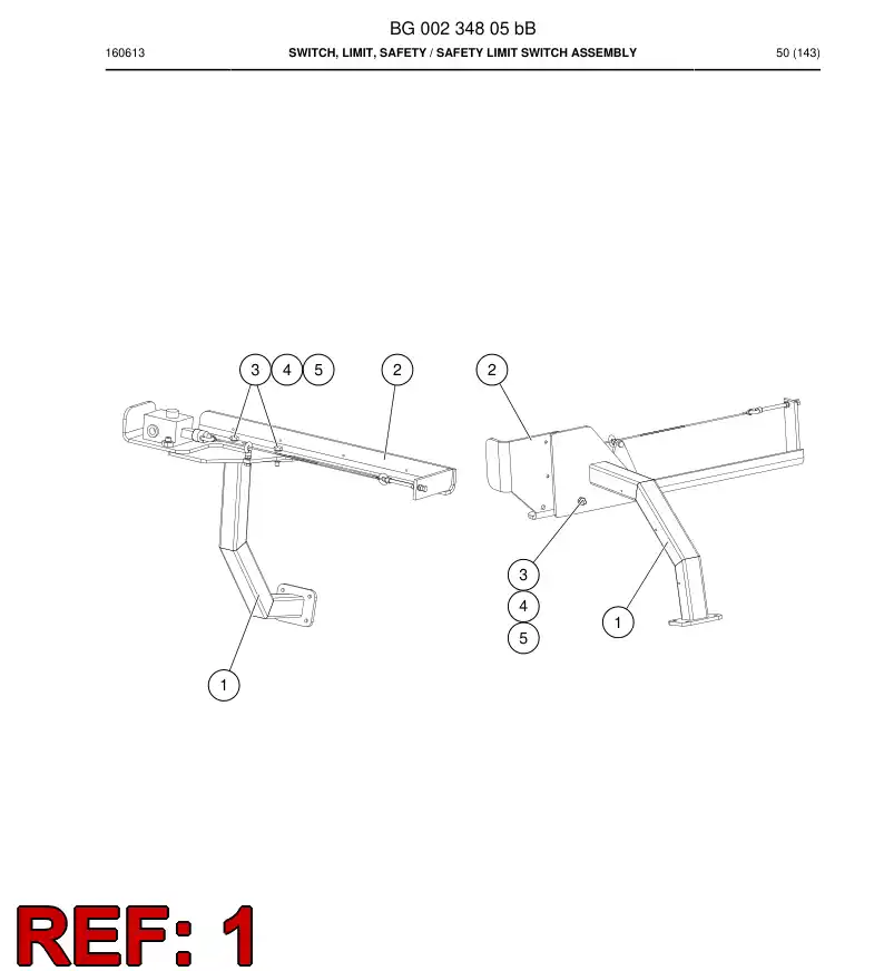 BG00235253a BG 002 352 53a Bracket - Sandvik Technical Drawing
