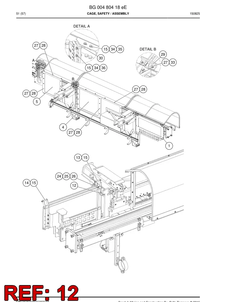BG00235544a BG 002 355 44a Pin, Locking - Sandvik Technical Drawing