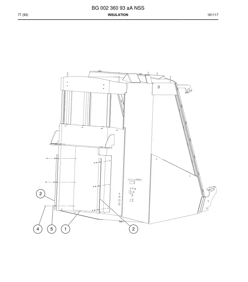 BG00236093a BG 002 360 93a Insulation - Sandvik Technical Drawing
