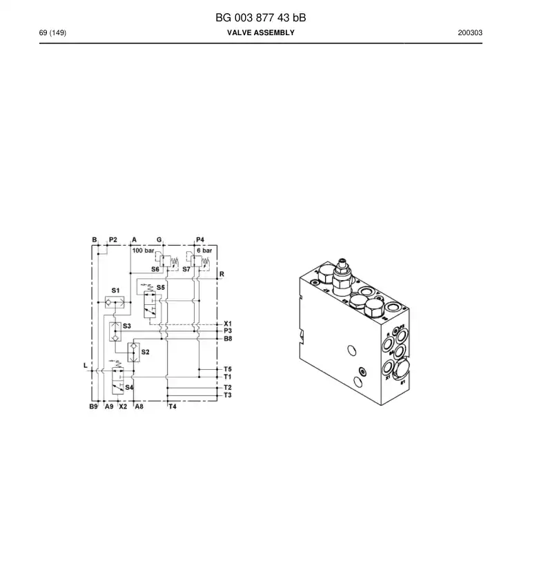 BG00236425b BG 002 364 25b Valve, Shuttle - Sandvik Technical Drawing