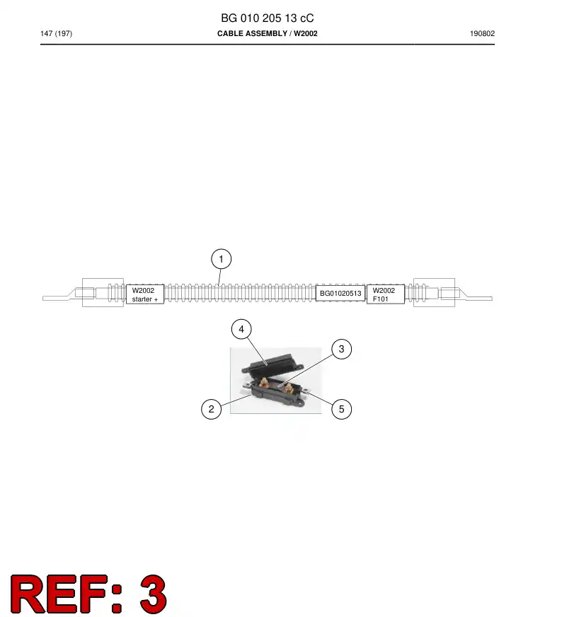 BG00236680a BG 002 366 80a Fuse - Sandvik Technical Drawing