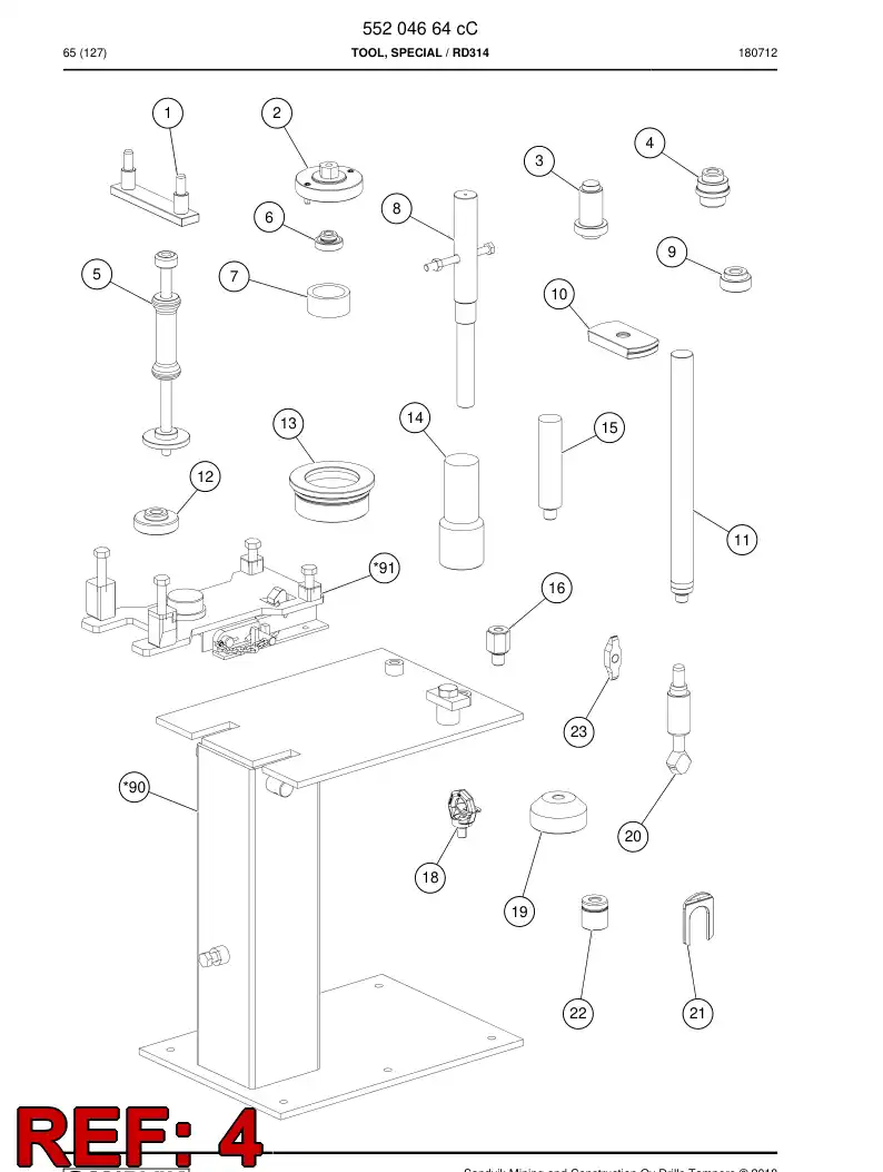 BG00238150a BG 002 381 50a Punch - Sandvik Technical Drawing
