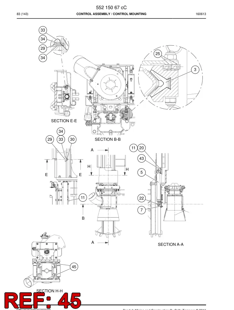 BG00239111a BG 002 391 11a Shim - Sandvik Technical Drawing