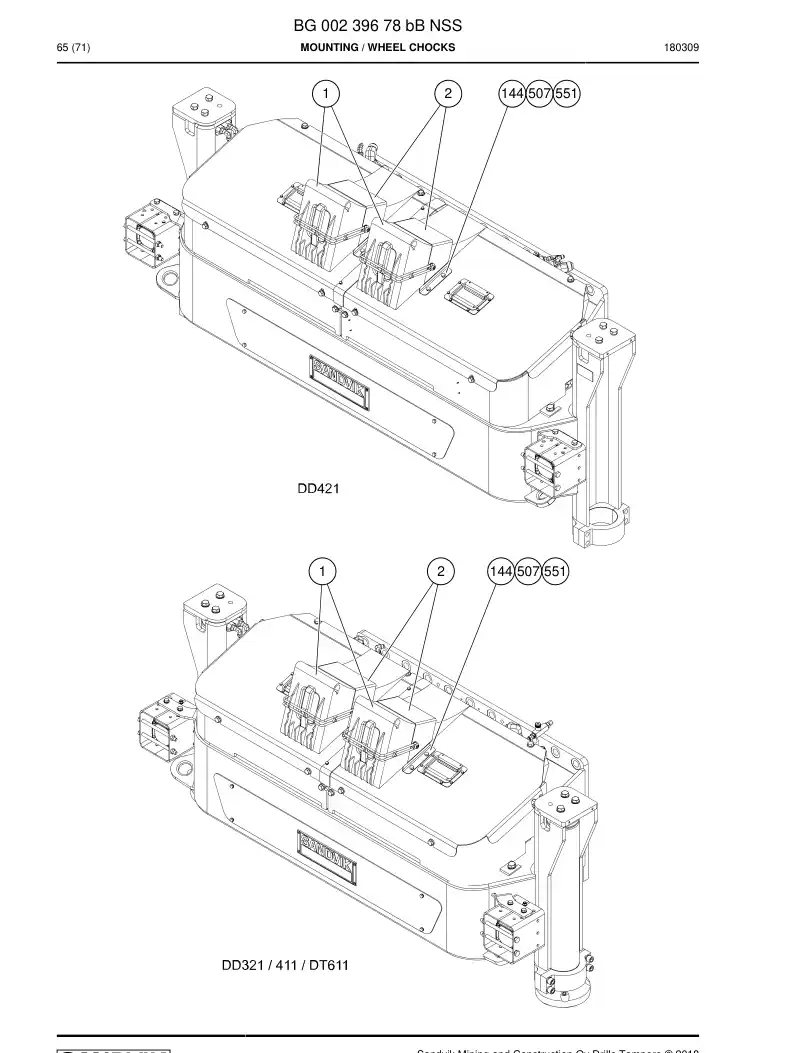 BG00239678b BG 002 396 78b Mounting - Sandvik Technical Drawing