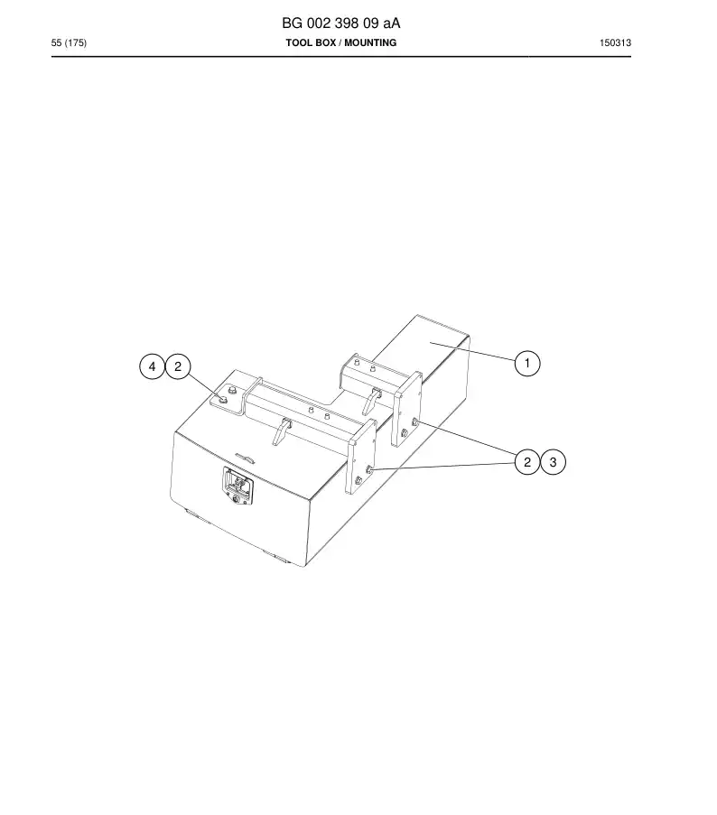 BG00239809a BG 002 398 09a Tool Box - Sandvik Technical Drawing