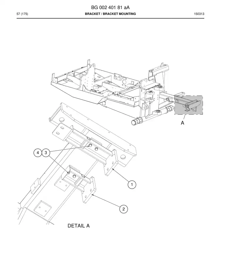 BG00240181a BG 002 401 81a Bracket - Sandvik Technical Drawing