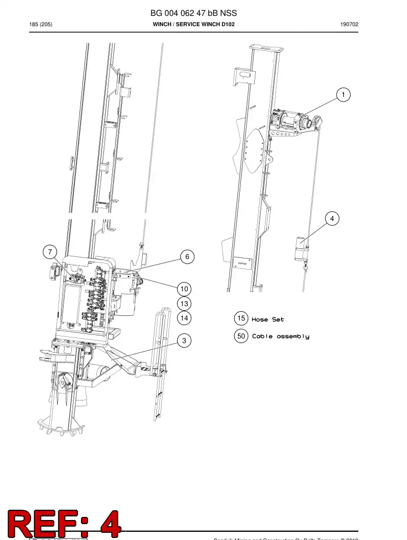 BG00242336a BG 002 423 36a Sling, Lifting - Sandvik Technical Drawing