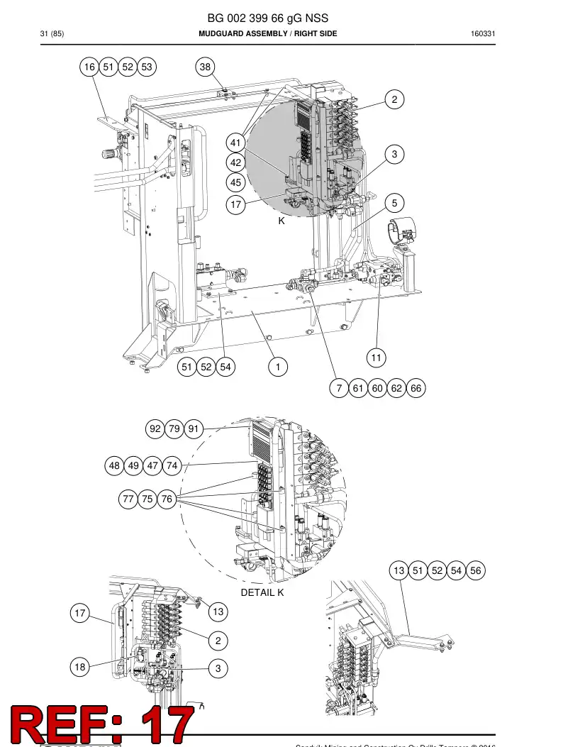 BG00243091b BG 002 430 91b Holder - Sandvik Technical Drawing