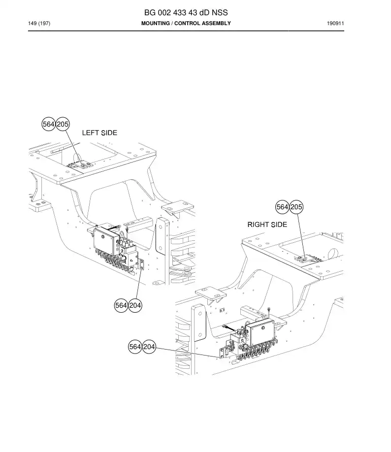 BG00243343d BG 002 433 43d Mounting - Sandvik Technical Drawing