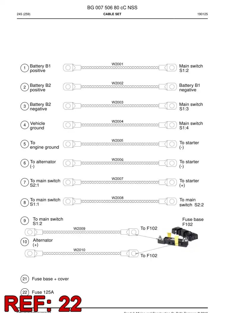 BG00243978a BG 002 439 78a Fuse - Sandvik Technical Drawing