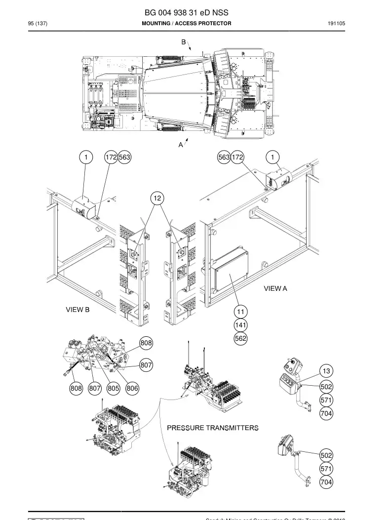 BG00243982c BG 002 439 82c Button - Sandvik Technical Drawing