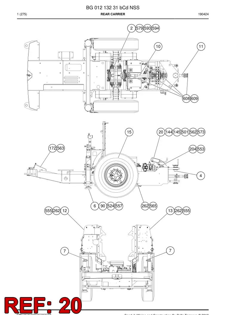 BG00244253b BG 002 442 53b Bracket - Sandvik Technical Drawing