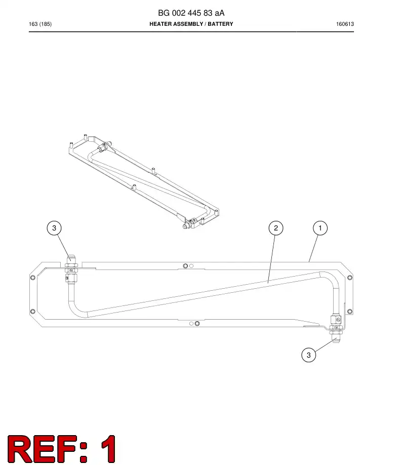 BG00244582a BG 002 445 82a Bracket - Sandvik Technical Drawing