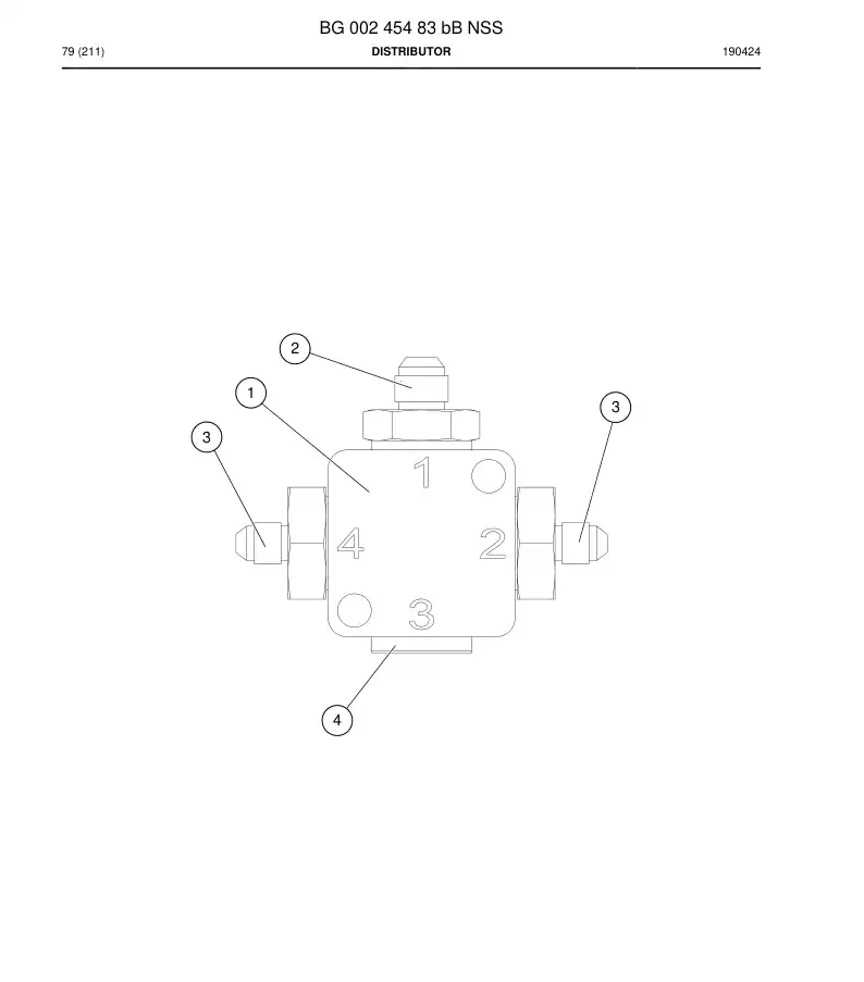 BG00245483b BG 002 454 83b Distributor - Sandvik Technical Drawing