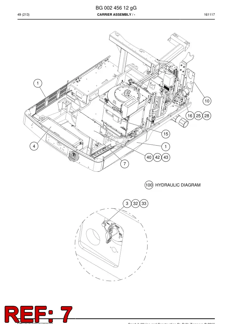 BG00245621b BG 002 456 21b Bracket - Sandvik Technical Drawing
