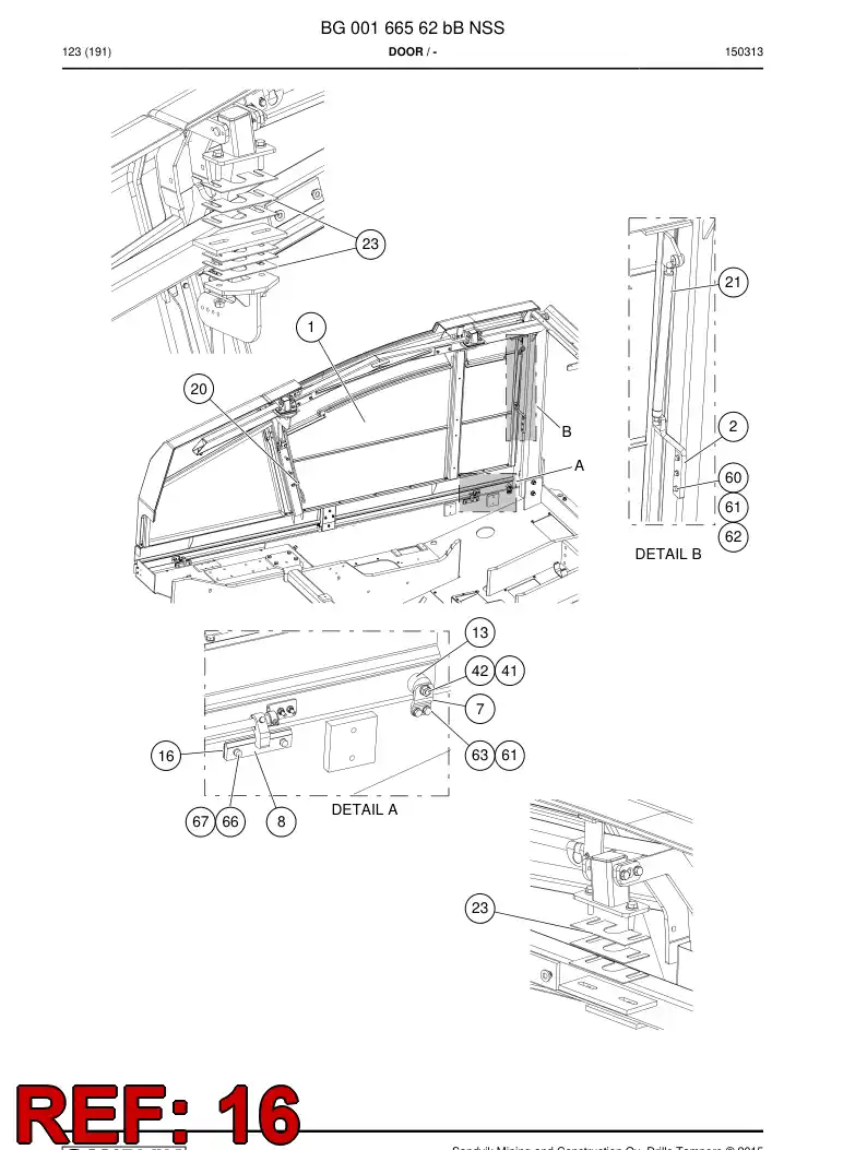 BG00246054a BG 002 460 54a Shim - Sandvik Technical Drawing