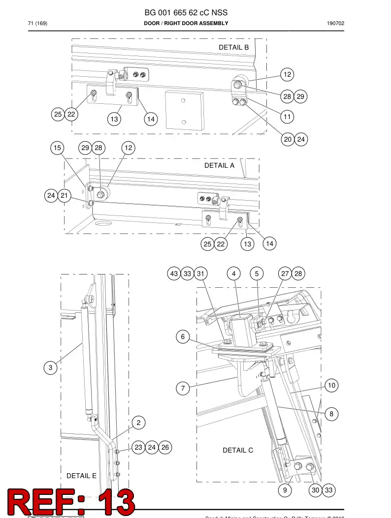 BG00246058d BG 002 460 58d Piece, Locking - Sandvik Technical Drawing