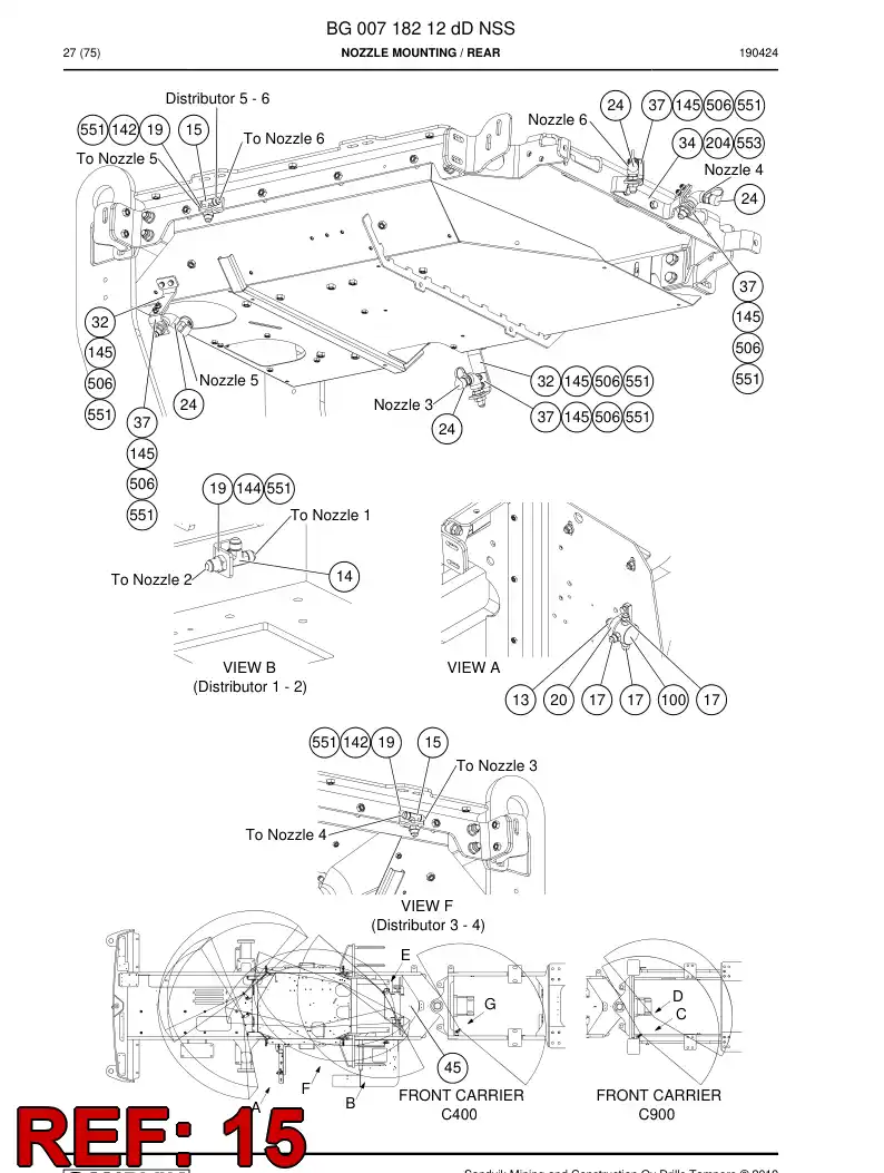 BG00247862a BG 002 478 62a Fitting - Sandvik Technical Drawing