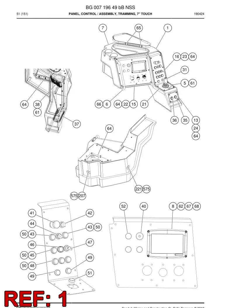 BG00248366b BG 002 483 66b PRING, CONTROL - Sandvik Technical Drawing
