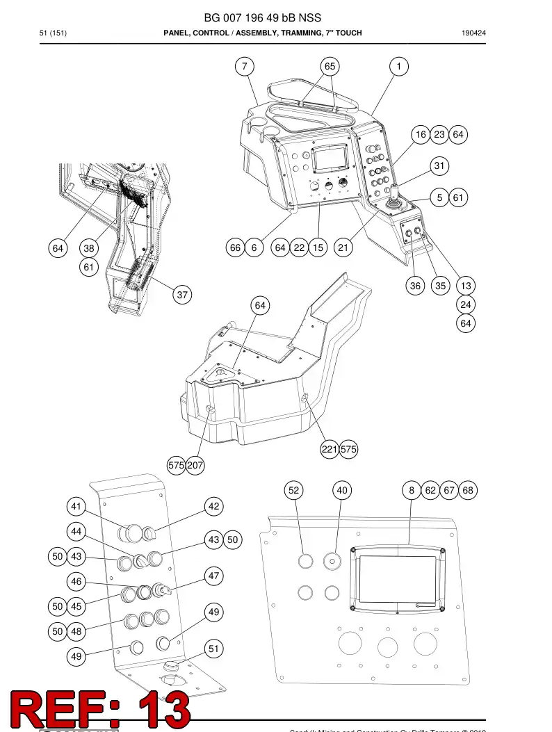 BG00248370a BG 002 483 70a Plate - Sandvik Technical Drawing