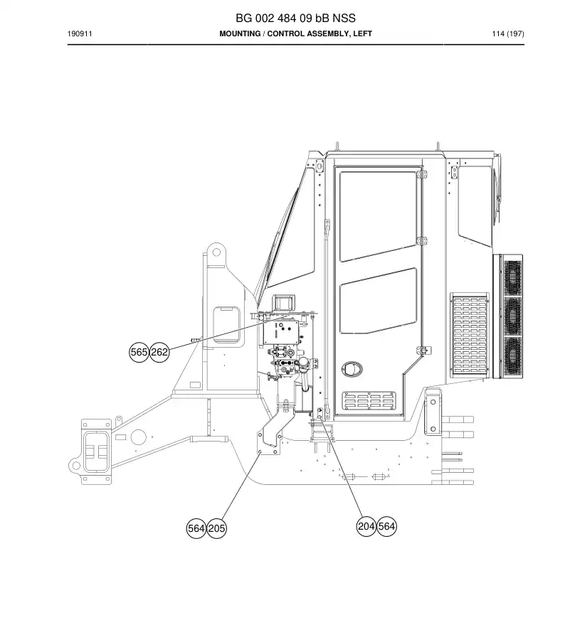 BG00248409b BG 002 484 09b Mounting - Sandvik Technical Drawing