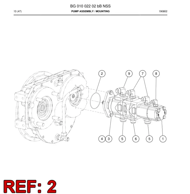 BG00248859a BG 002 488 59a Seal, O-Ring - Sandvik Technical Drawing