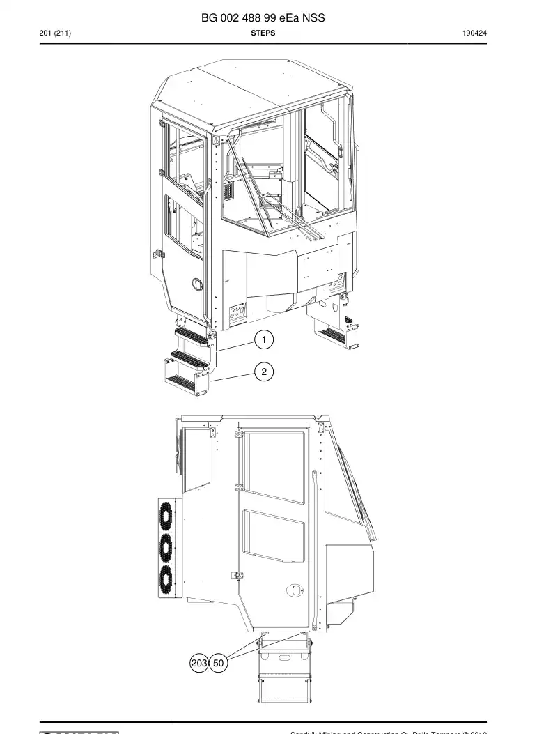 BG00248899e BG 002 488 99e Steps - Sandvik Technical Drawing