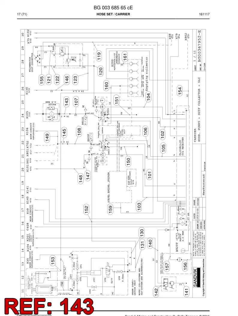 BG00248946a BG 002 489 46a Pipe - Sandvik Technical Drawing