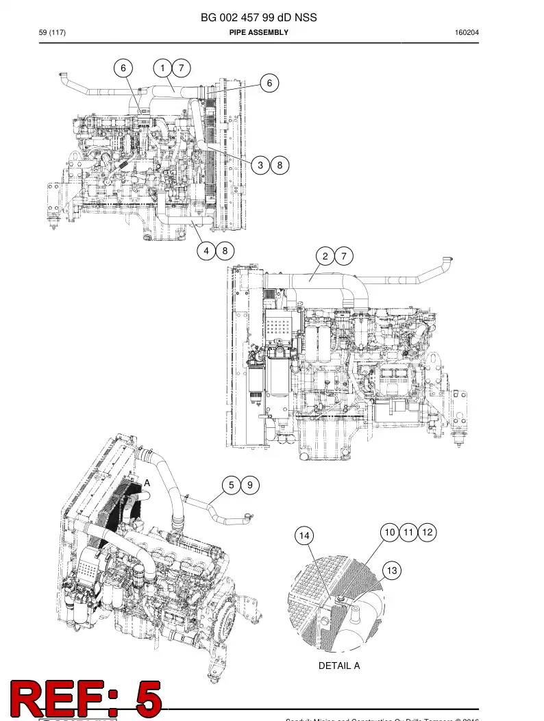 BG00249390b BG 002 493 90b Pipe - Sandvik Technical Drawing