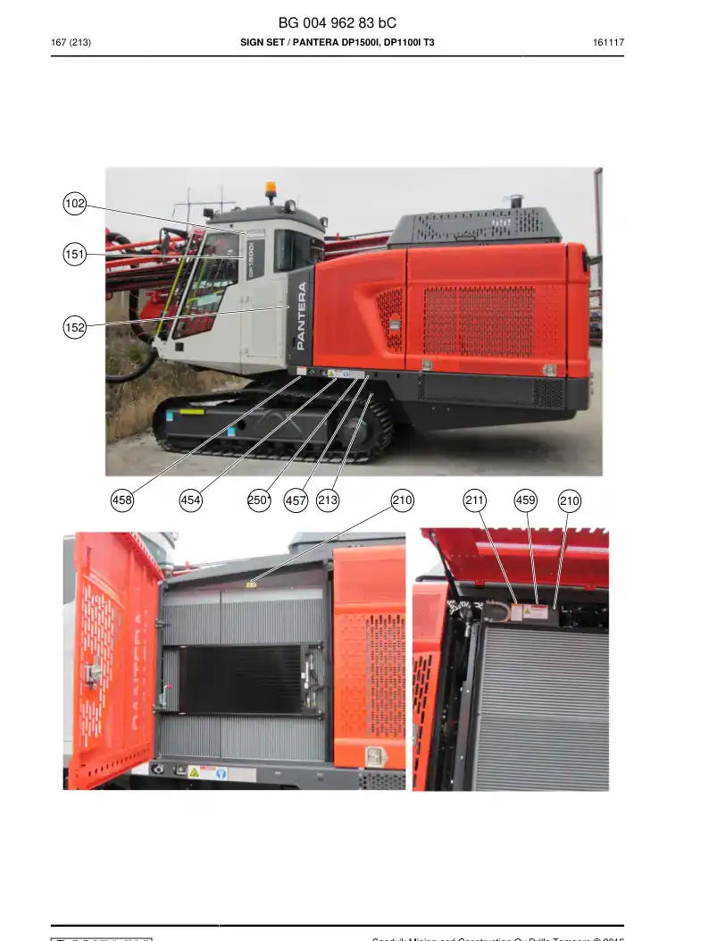 BG00249417a BG 002 494 17a Decal - Sandvik Technical Drawing
