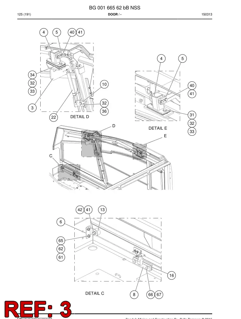BG00249454a BG 002 494 54a Block, Supporting - Sandvik Technical Drawing