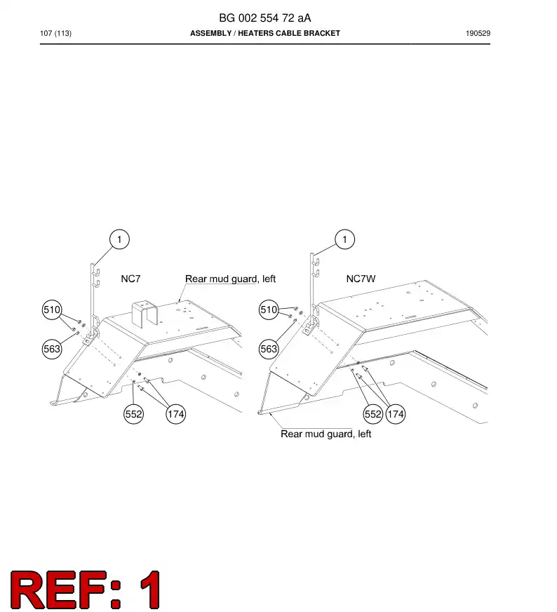 BG00250630a BG 002 506 30a Bracket - Sandvik Technical Drawing