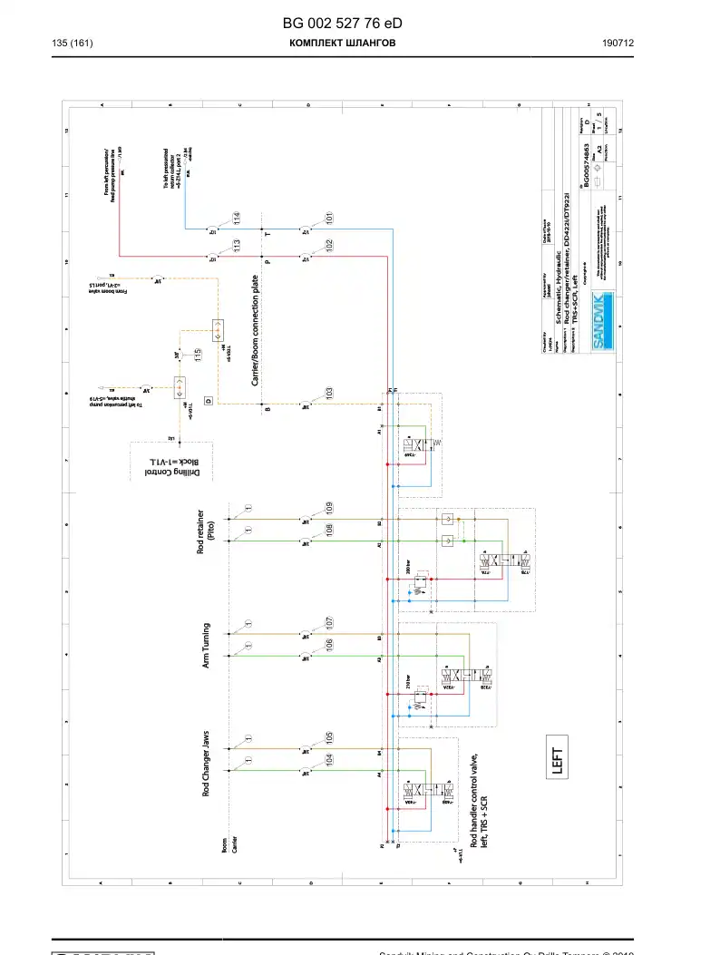 BG00252776e BG 002 527 76e Hosing Set - Sandvik Technical Drawing