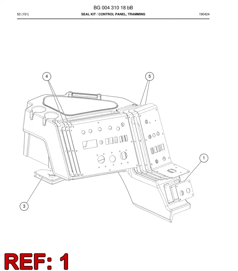 BG00254470a BG 002 544 70a Seal - Sandvik Technical Drawing