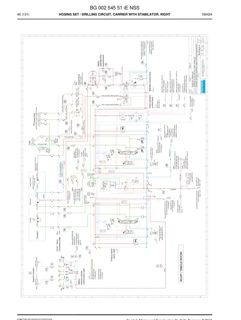 BG00254551h BG 002 545 51h Hosing Set - Sandvik Technical Drawing