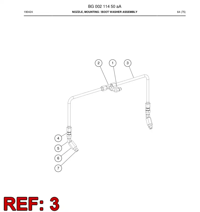BG00254903a BG 002 549 03a Pipe - Sandvik Technical Drawing
