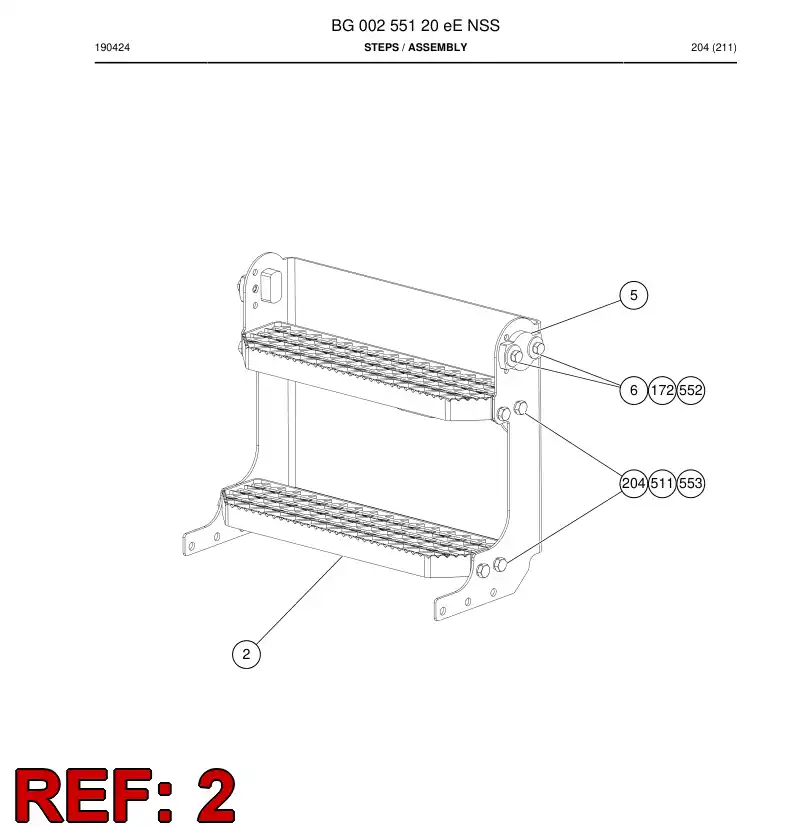 BG00255125a BG 002 551 25a Step - Sandvik Technical Drawing