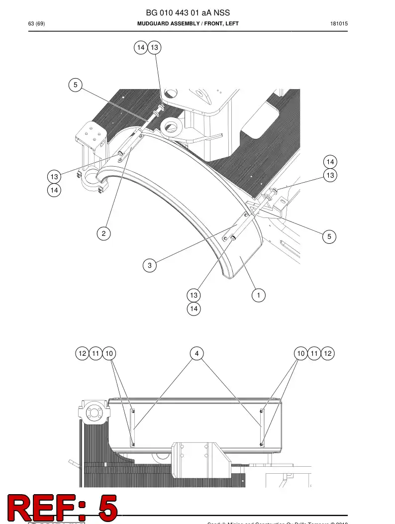 BG00261987a BG 002 619 87a Pipe Assembly - Sandvik Technical Drawing
