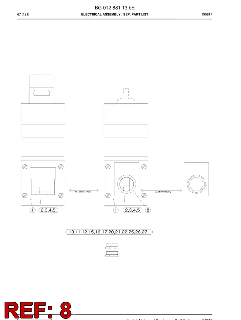 BG00262041a BG 002 620 41a Sign - Sandvik Technical Drawing