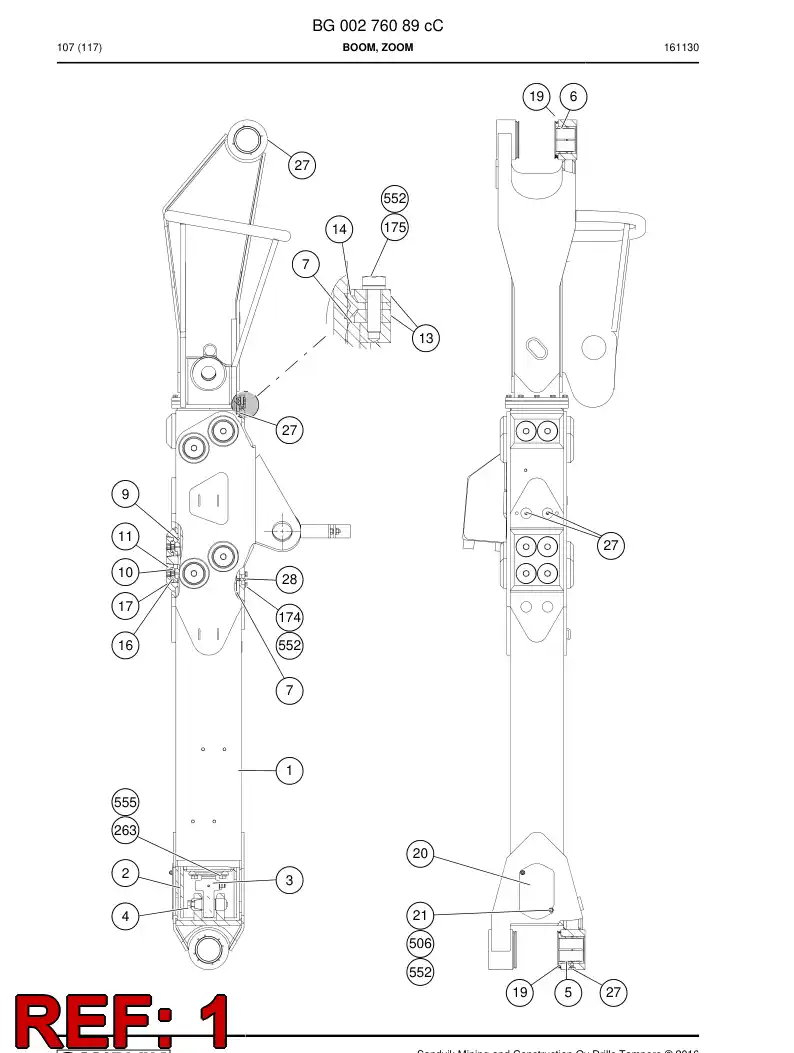 BG00262612a BG 002 626 12a Tube, Outer - Sandvik Technical Drawing