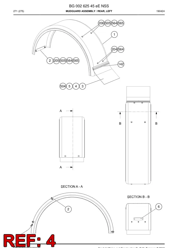 BG00262805a BG 002 628 05a Screw - Sandvik Technical Drawing