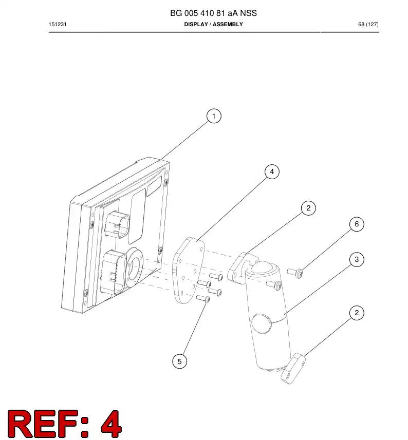 BG00264451a BG 002 644 51a Plate, Mounting - Sandvik Technical Drawing