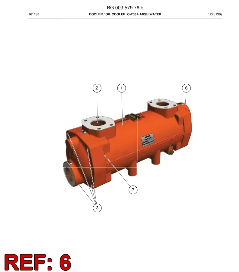 BG00265981b BG 002 659 81b Cover, End - Sandvik Technical Drawing
